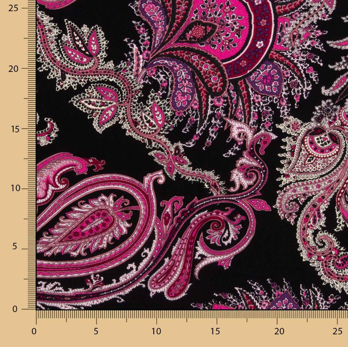 Viscose Crepe Sumali Preto - Ribes y Casals