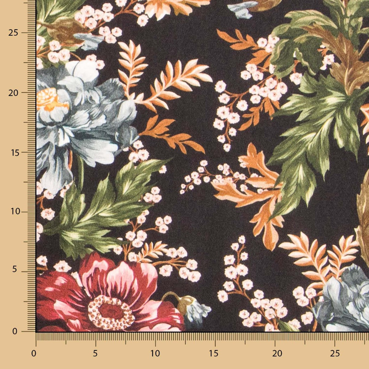 Viscose Cretonne Preto - Ribes y Casals