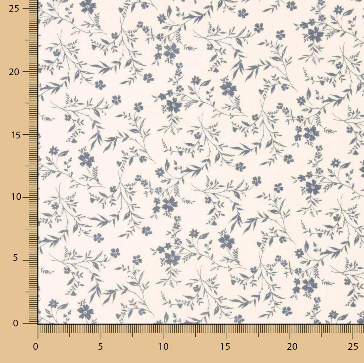 Viscose Estampada Botânica Cru - Ribes y Casals