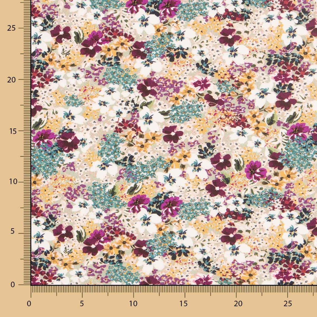 Viscose Elastano Floral - Ribes y Casals
