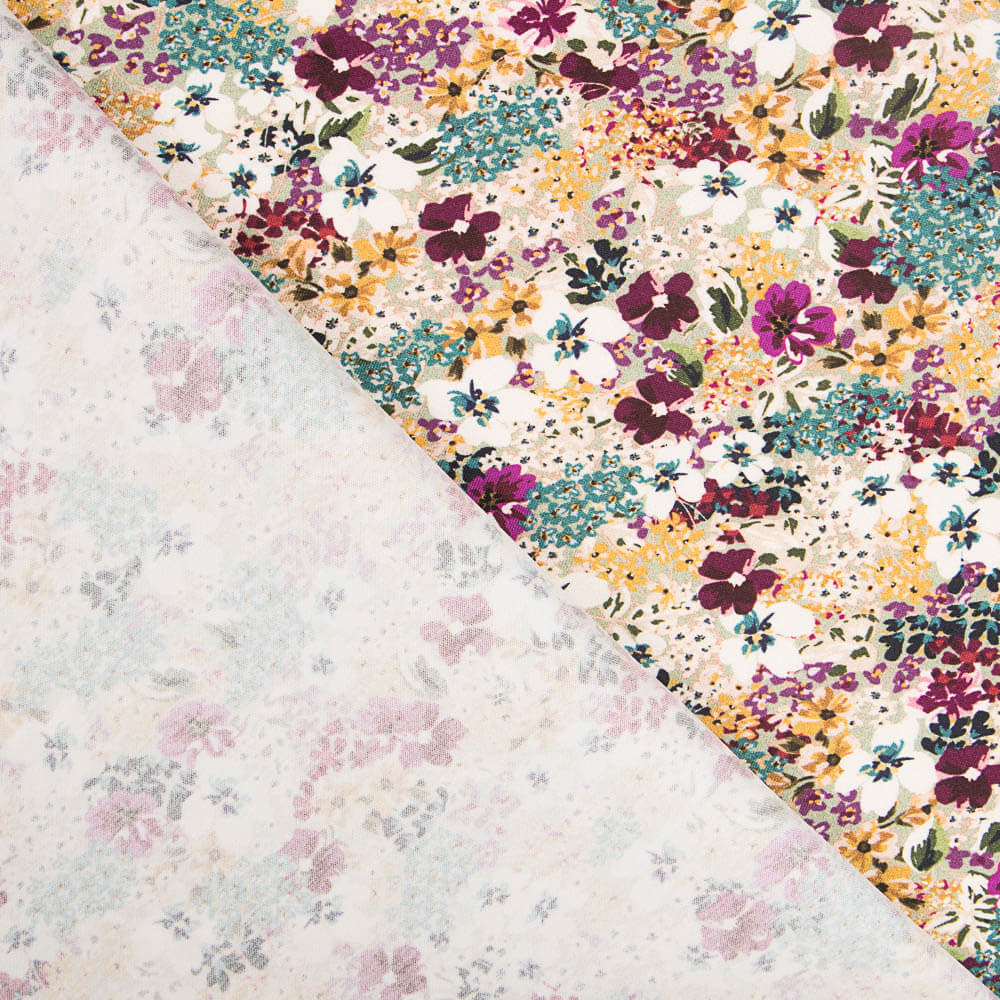 Viscose Elastano Floral - Ribes y Casals