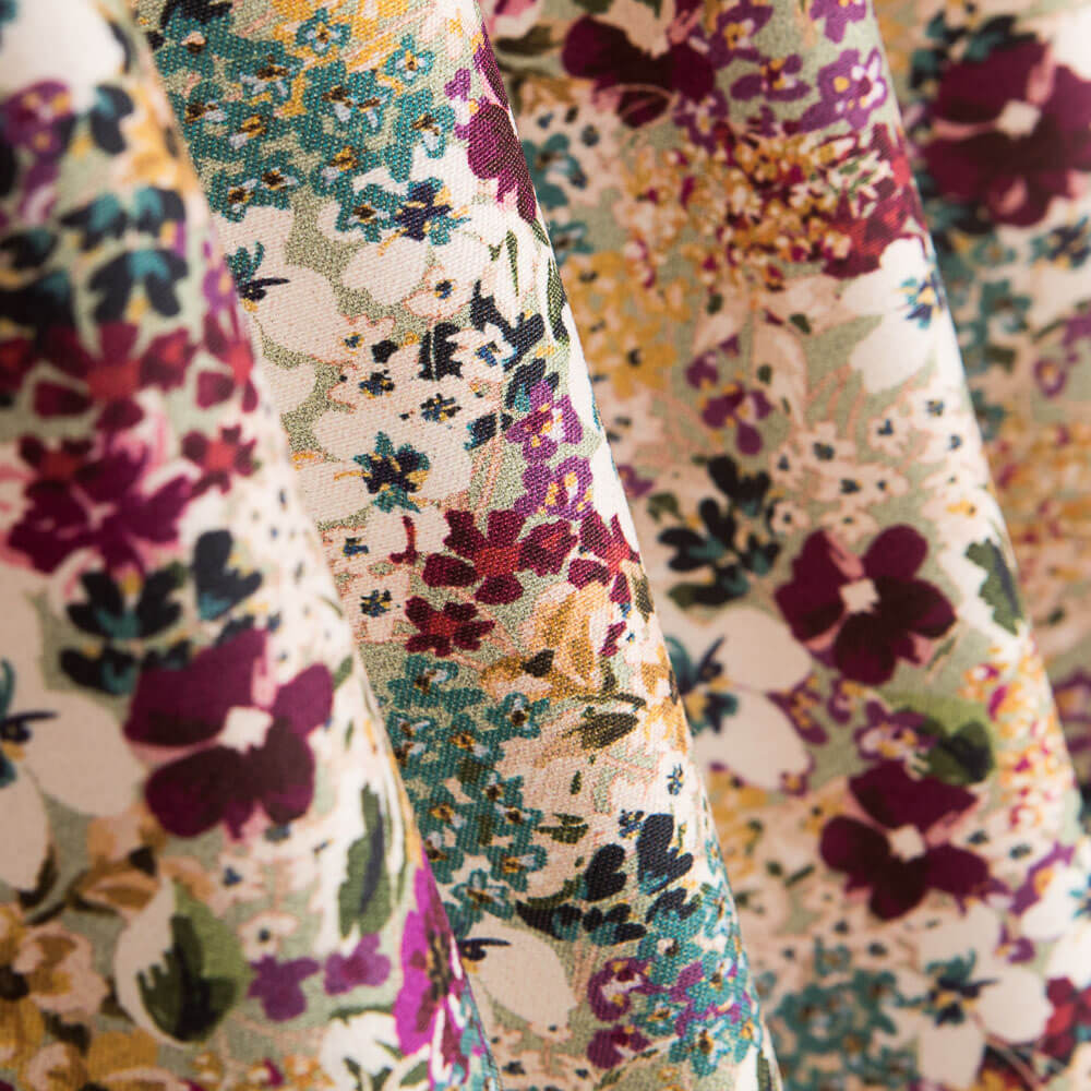 Viscose Elastano Floral - Ribes y Casals