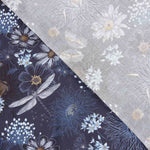 Viscose Estampada Abaca Azul - Ribes y Casals