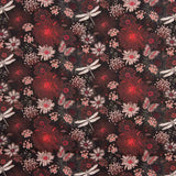 Viscose Estampada Abaca Preto - Ribes y Casals