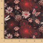 Viscose Estampada Abaca Preto - Ribes y Casals