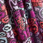 Viscosa Estampada Animal Print Malva - Ribes y Casals