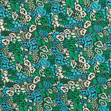 Viscosa Estampada Animal Print Verde - Ribes y Casals