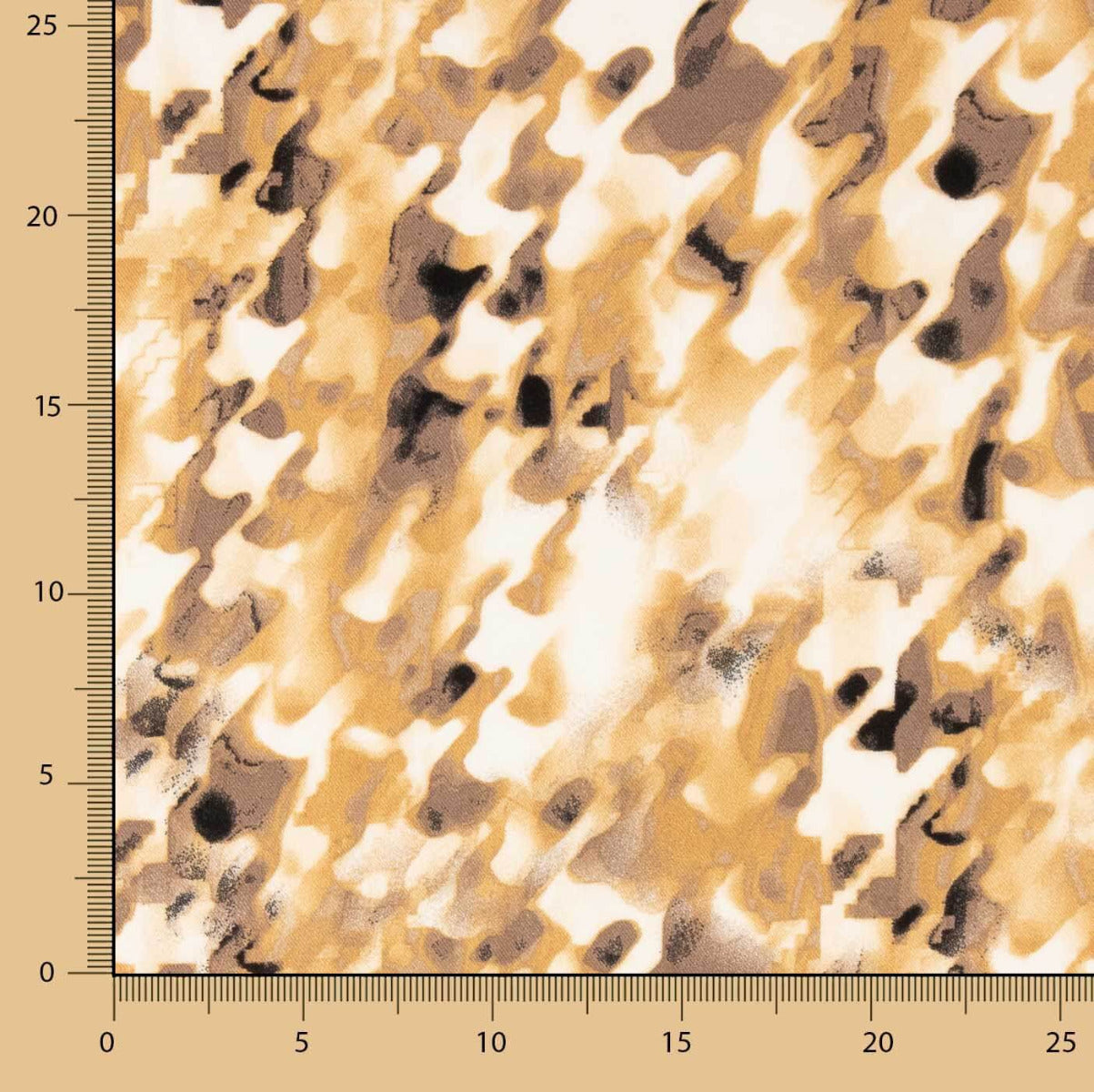 Viscose Estampada Ceryl Bege - Ribes y Casals
