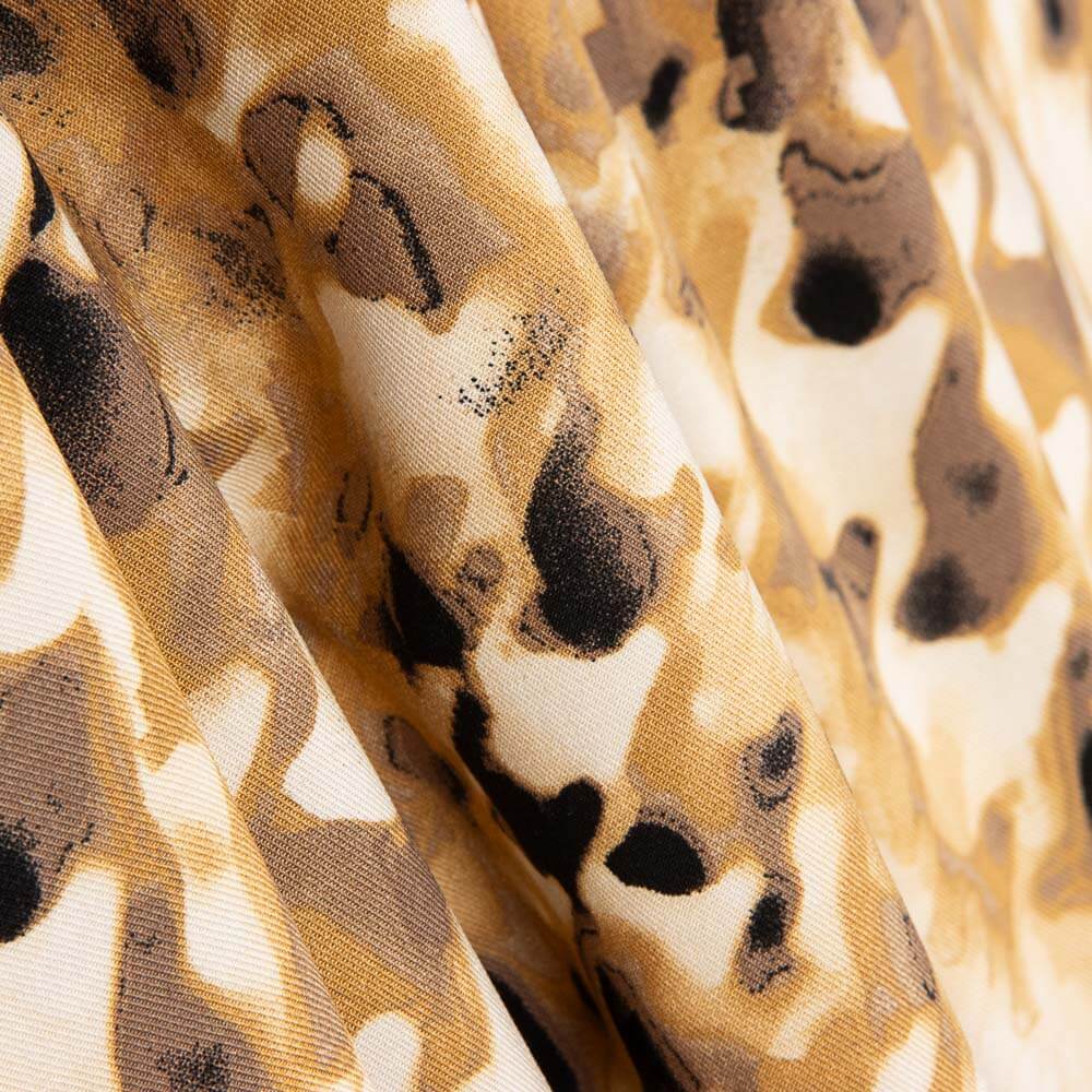 Viscose Estampada Ceryl Bege - Ribes y Casals