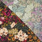 Viscosa Estampada Flor Pintura Negro - Ribes y Casals