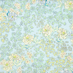 Viscose Estampada Floral Azul Claro - Ribes y Casals