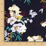 Viscose Estampada Floral Maxi Flor Marinho - Ribes y Casals