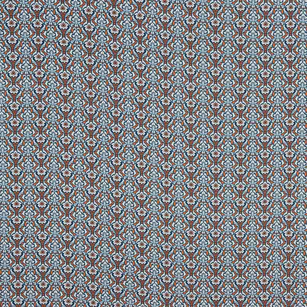 Viscose Estampada Geométrica Azul - Ribes y Casals