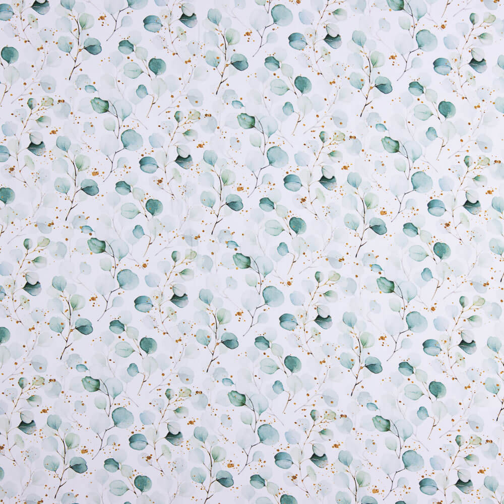 Viscose Estampada Folhas Pastel - Ribes y Casals