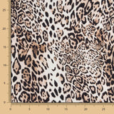 Viscose Estampada Leopardo Branco - Ribes y Casals