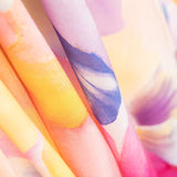 Viscose Maxi Flores Fúcsia - Ribes y Casals