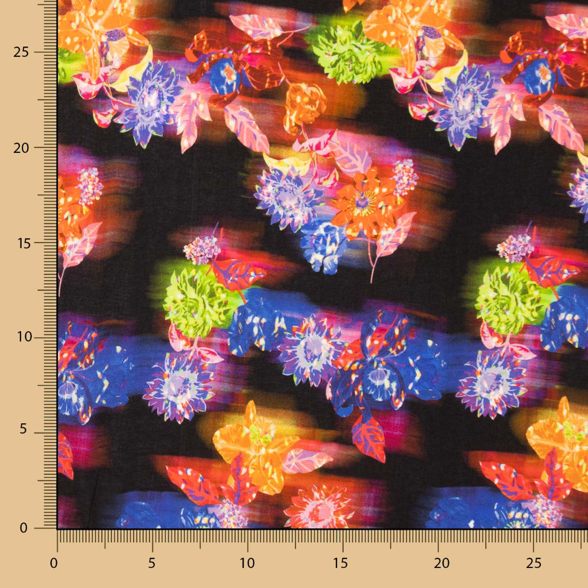 Viscose Estampada Multiflores Neon - Ribes y Casals