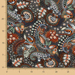 Viscose Estampada Pasiley Marrom - Ribes y Casals