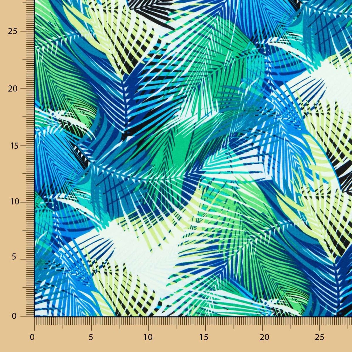 Viscose Estampada Palmeira Verde - Ribes y Casals