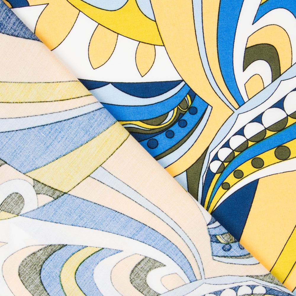 Viscose Estampada Pucci Amarelo - Ribes y Casals