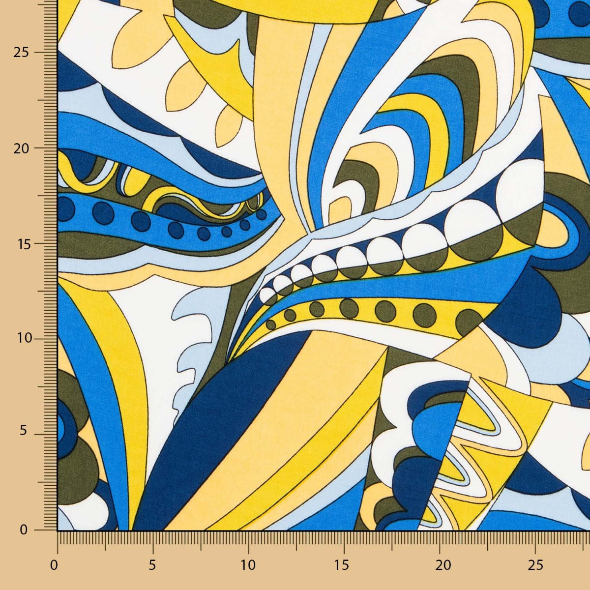 Viscose Estampada Pucci Amarelo - Ribes y Casals