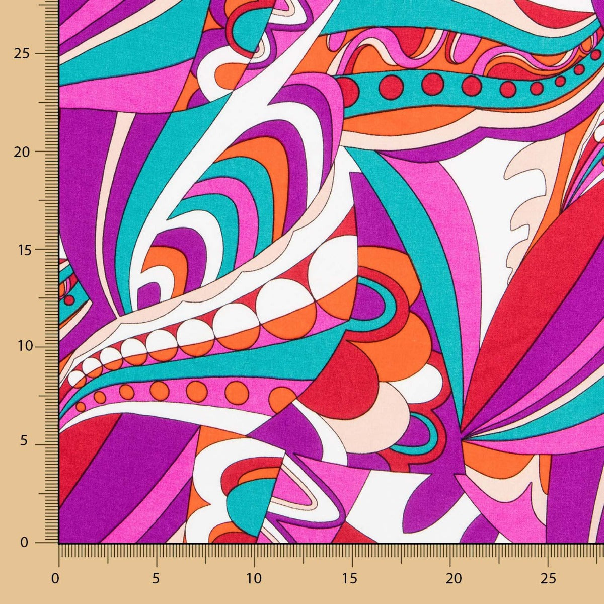 Viscose Estampada Pucci Magenta - Ribes y Casals