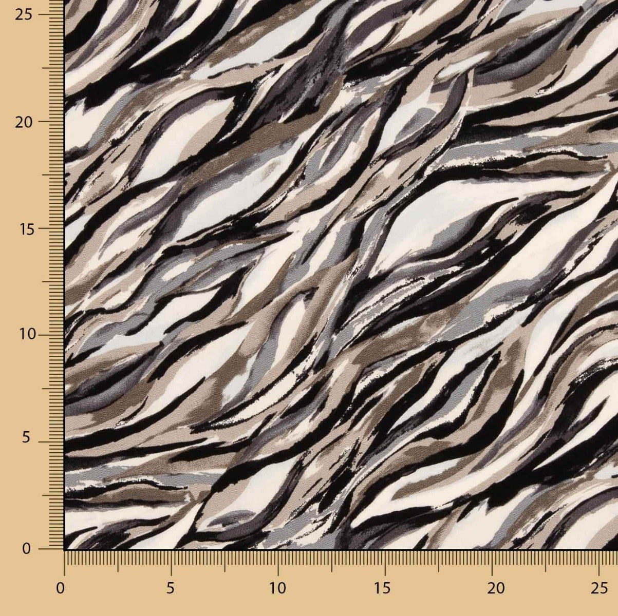 Viscose Estampada Rush Cinza - Ribes y Casals