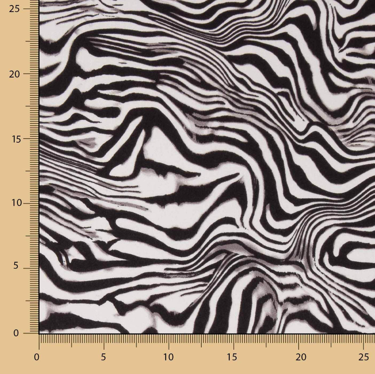 Viscose Estampada Safari Zebra - Ribes y Casals