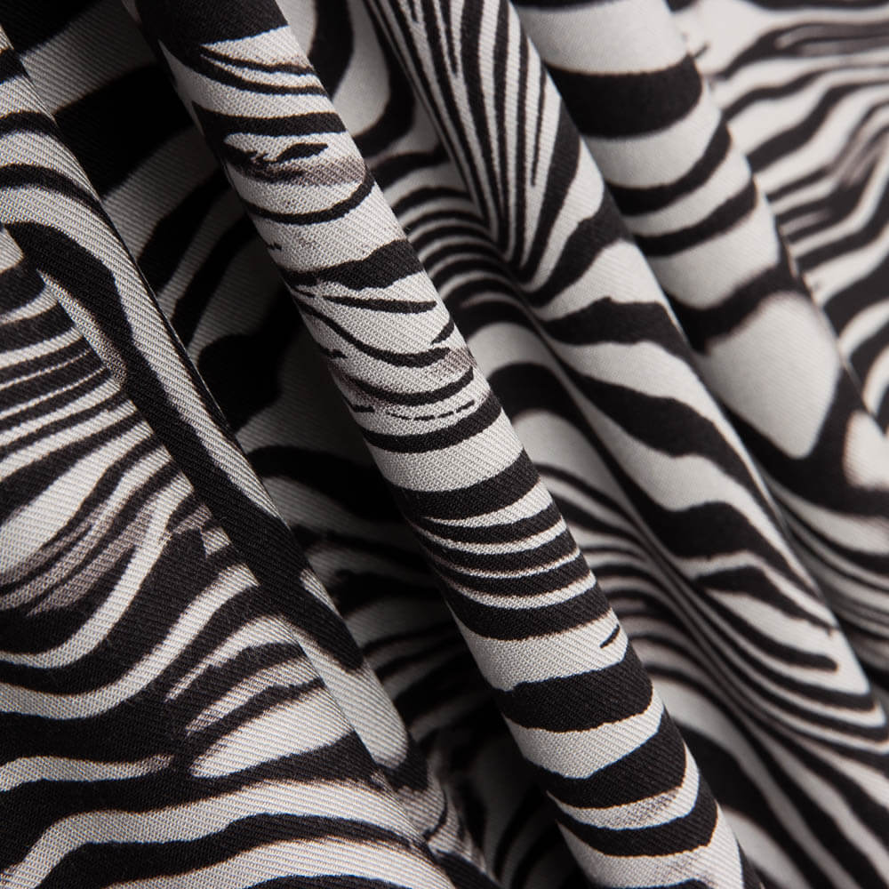 Viscose Estampada Safari Zebra - Ribes y Casals