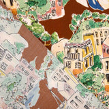 Retal Viscosa Estampada Town 150x145 cm - Ribes y Casals