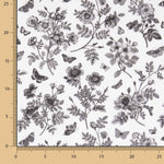 Viscose Estampada Villandry Preto - Ribes y Casals