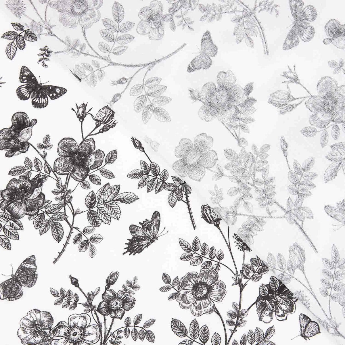 Viscose Estampada Villandry Preto - Ribes y Casals