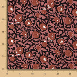 Retal Viscosa Estampado Flor Terracota 200x140 cm - Ribes y Casals