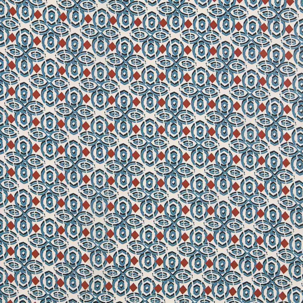 Viscose Étnico Azul Denim - Ribes y Casals
