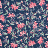 Viscose Floral Delhi Azul - Ribes y Casals