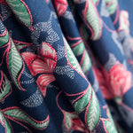 Viscose Floral Delhi Azul - Ribes y Casals