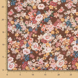 Viscose Floral Castanho - Ribes y Casals