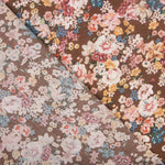 Viscose Floral Castanho - Ribes y Casals