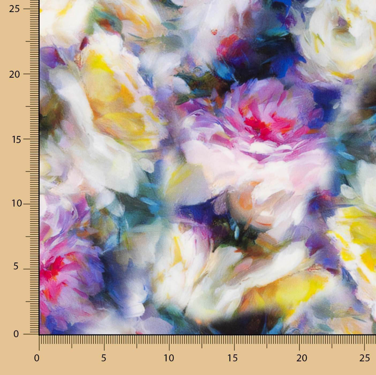 Viscose Estampada Floral Pastel - Ribes y Casals