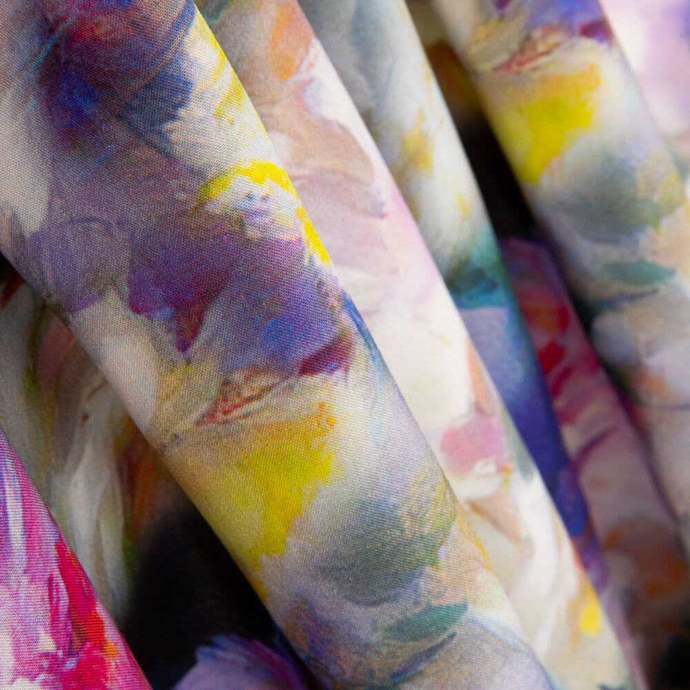 Viscose Estampada Floral Pastel - Ribes y Casals