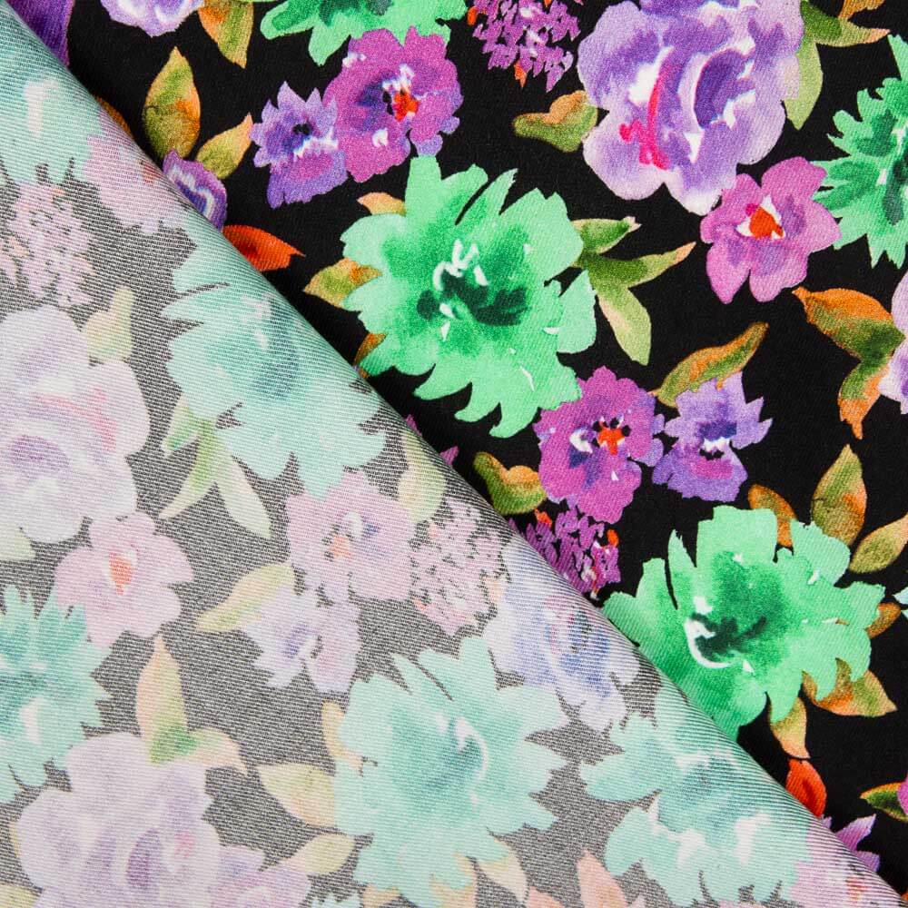 Retal Viscosa Flores Graci 200x140 cm - Ribes y Casals