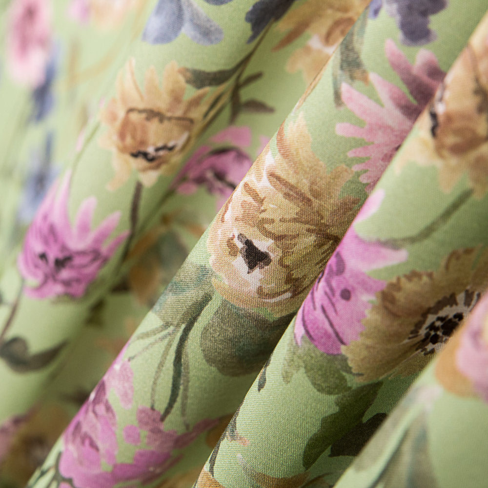 Viscose Flores Lilás - Ribes y Casals