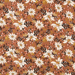 Viscose Flores Castanho - Ribes y Casals