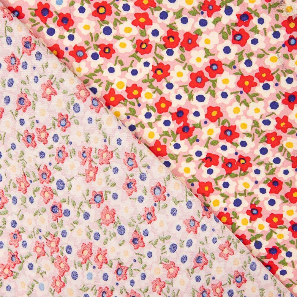 Viscose Flores Prados Rosa - Ribes y Casals