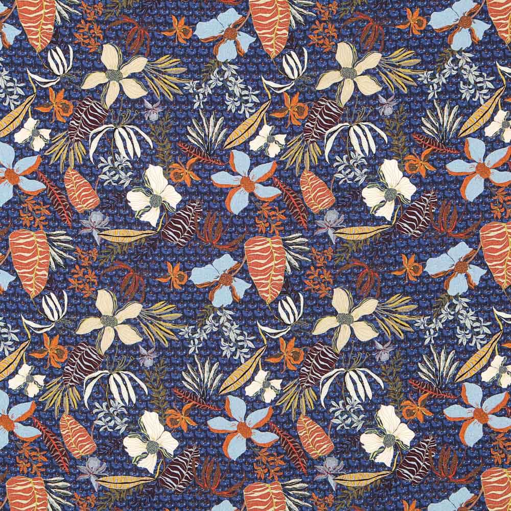 Viscose Folk Azul Marinho - Ribes y Casals