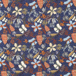 Viscose Folk Azul Marinho - Ribes y Casals