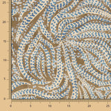 Viscose Salpicada Jungle Blue - Ribes y Casals