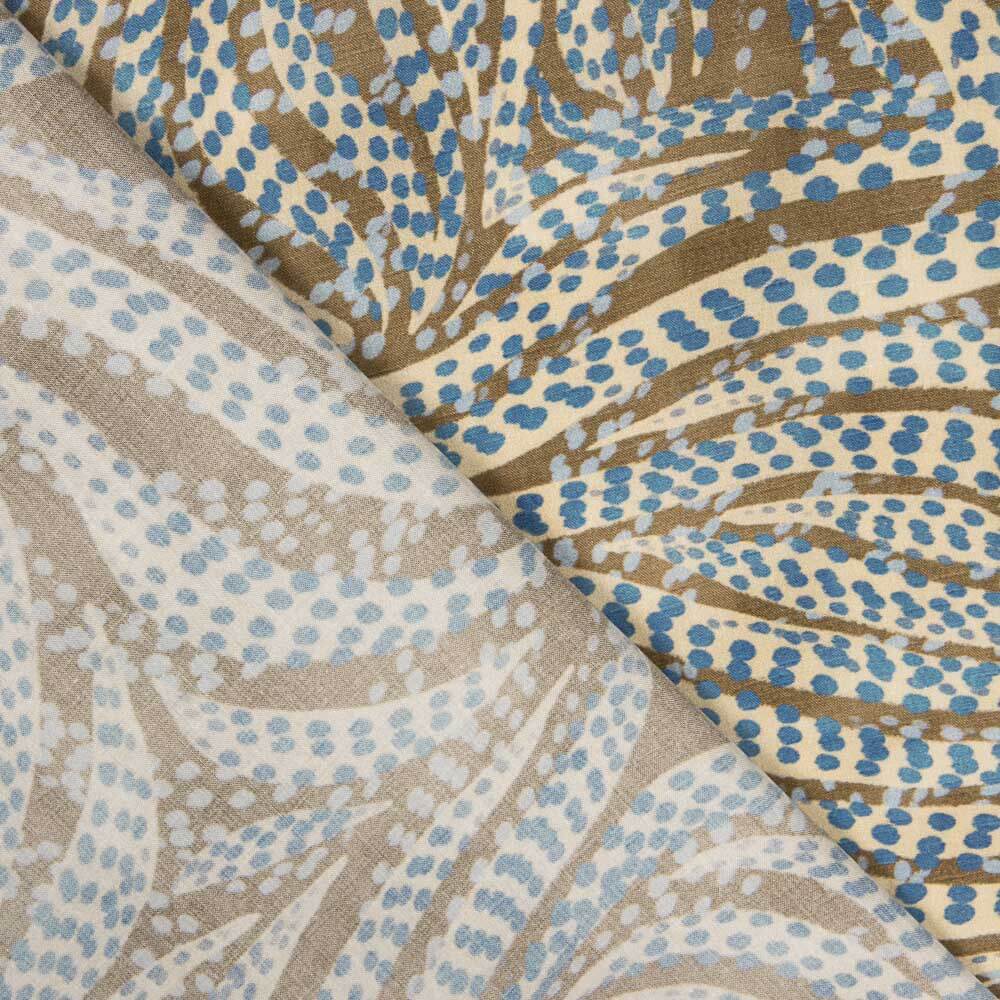 Viscose Salpicada Jungle Blue - Ribes y Casals