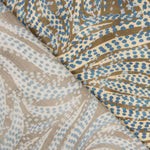 Viscose Salpicada Jungle Blue - Ribes y Casals