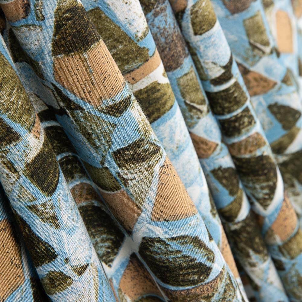 Viscose Mosaico Azul - Ribes y Casals